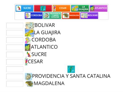 Identifica los Diferentes Departamentos y Encuentra su par.