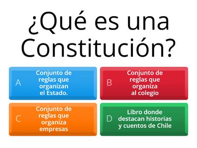 Organización democrática y Constitución en Chile (Sexto básico)