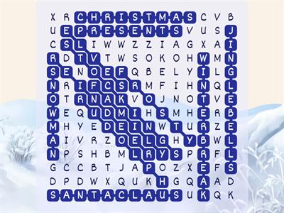 Find the 12 Holiday Words