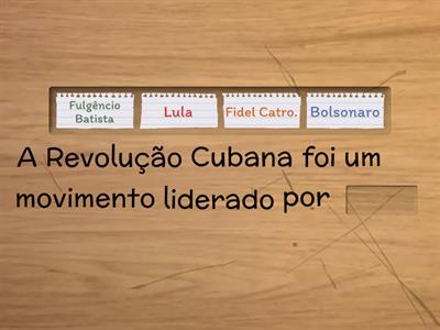 REVOLUÇÃO CUBANA