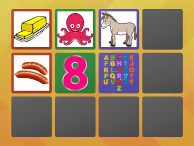 Meaitseáil fónaic-Match the pictures according to their beginning sounds