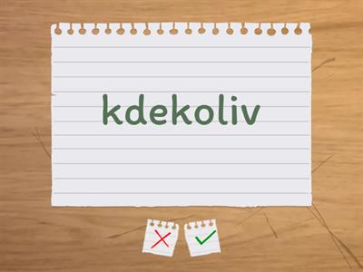 Český jazyk - slovíčka I - přímá metoda