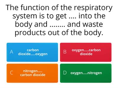 Respiratory system quiz - Science