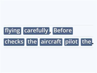 Extra-exercises : Pre-flight vocabulary