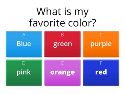 What is my favorite color?