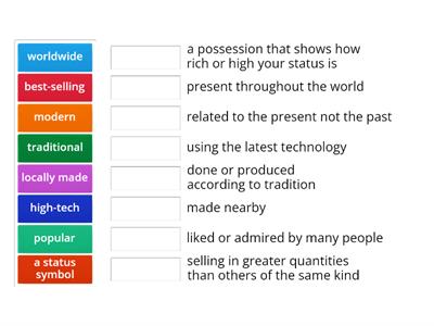 Words to describe products