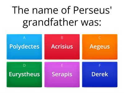 Perseus Quiz
