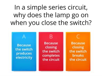  Electrical Circuits quiz