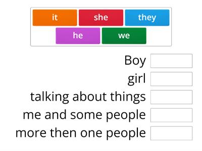 Using pronouns