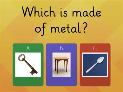 Types of materials.