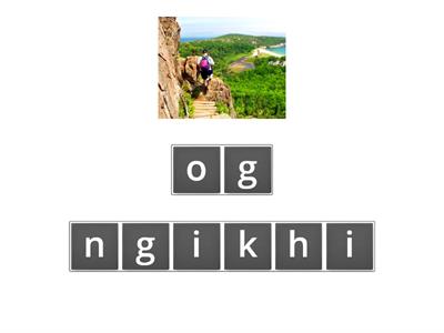 Tourist activities: Spell the words correctly!
