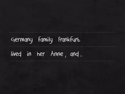 Anne Frank Jumble