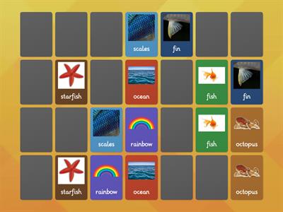 Rainbow Fish Vocabulary Words