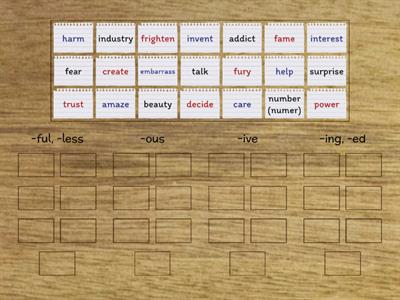 Adjectives word formation