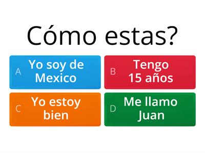 Basic Spanish questions