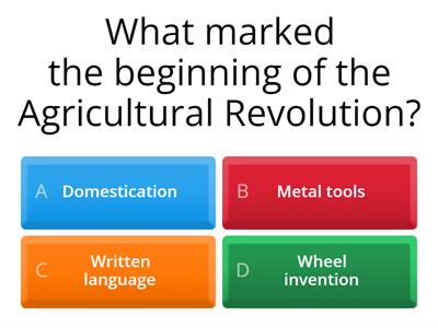 History Overview Quiz