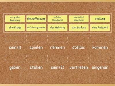 Nomen-Verb-Verbindungen (B2)