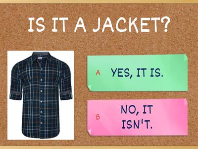 Clothes: Yes-No Questions
