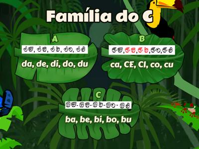 Vamos conhecer a familia silábica C (português / libras) - Atividade bilingues