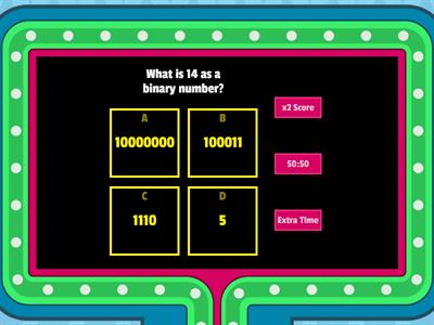 Binary Numbers Quiz Show