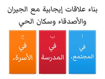 صنف العبارات الآتية؛ حسب وسائط التواصل المجتمعي: