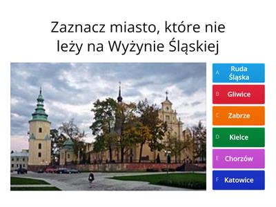 Test dla klasy 5 - Wyżyny i góry w Polsce