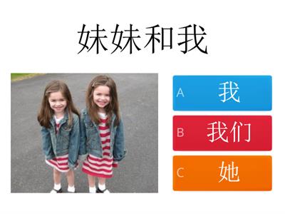 Pronomen (chinese quiz)
