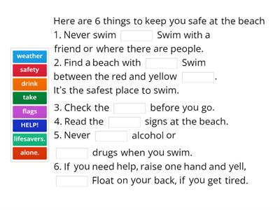 6 things to keep you safe at the beach