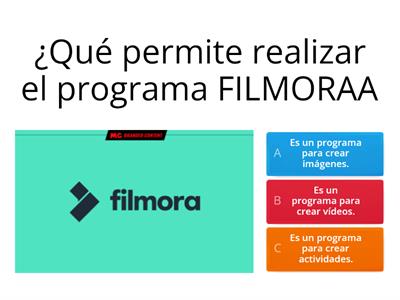 TODO SOBRE FILMORA. Responde: 