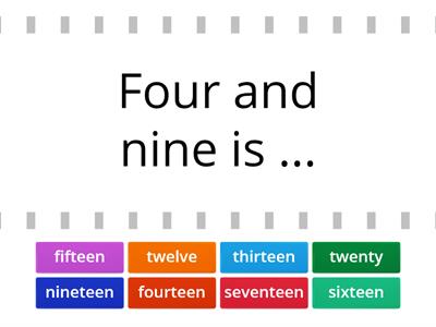 Numbers (Sums) - 2nd grade