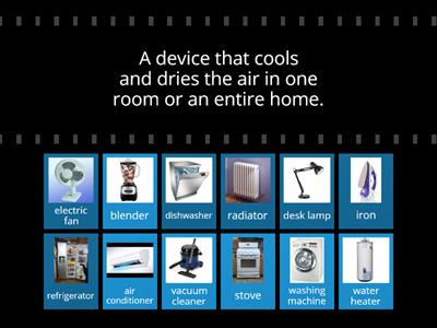 Household Appliances: Definitions