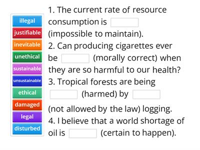 Gapfill: Vocabulary for debates and discussions