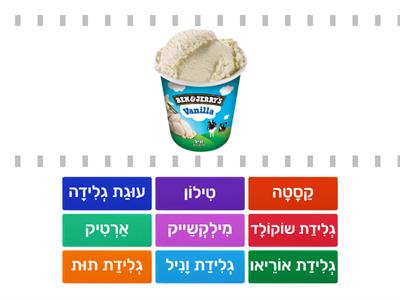 סוגי גלידות - קיץ