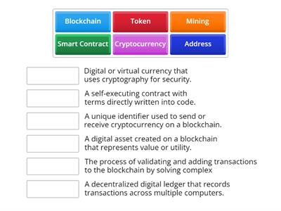 Blockchain vocabulary