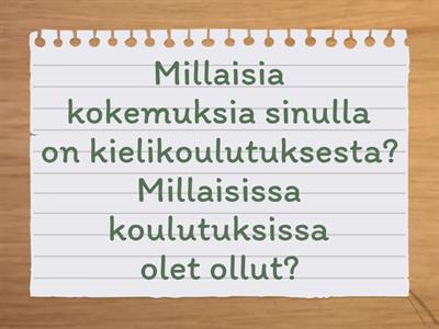 Otetaan kantaa koulutukseen