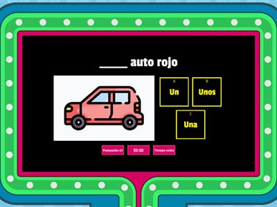 Articulos definidos e indefinidos quiz