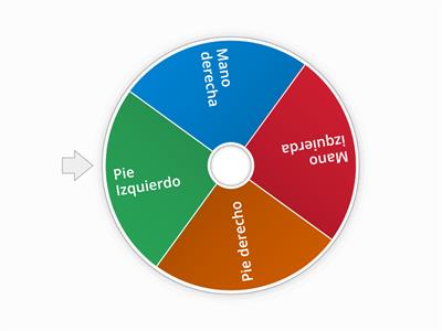 Ruleta partes del cuerpo