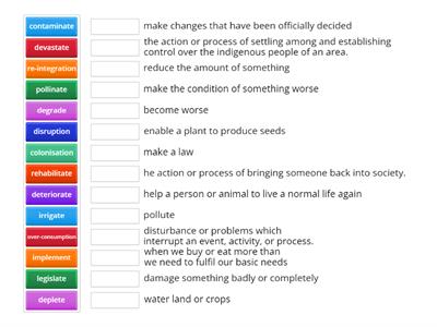 Vocabulary - The natural world (Proficiency expert unit 2a)