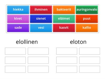 Elollinen ja eloton luonto