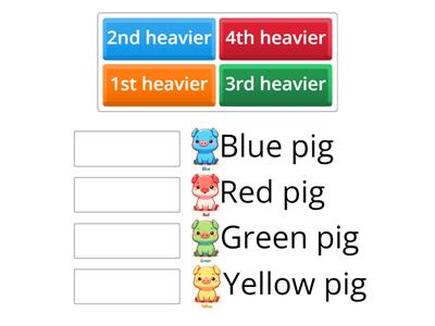 Oink Oink Link Puzzle Question 2. Who is heavier?