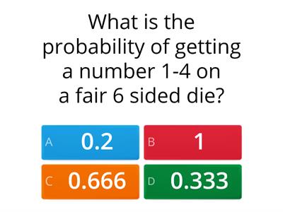 Probability : occuring / not occuring