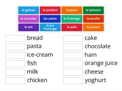 French foods - Year 5