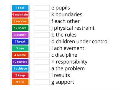 Verb noun collocations