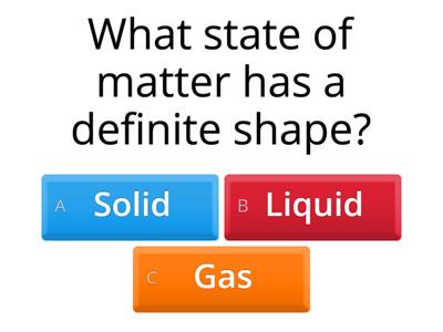 States of matter -  Review