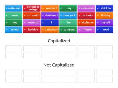 Capitalization Practice