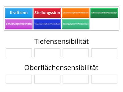 Sensibilitätskategorien