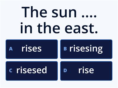 Present simple tense