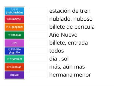 HSK 2-lección 15 pinyin