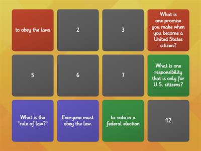 #8 Constitution -  HO Responsibilities of people  w/numbers