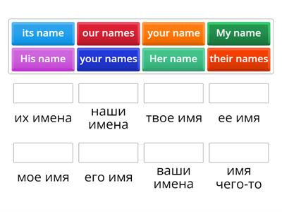 Possessive adjectives easy